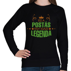 PRINTFASHION Ez a postás - Női pulóver - Fekete