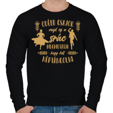 PRINTFASHION Ez a srác megmutatja - Néptánc - Férfi pulóver - Fekete férfi pulóver, kardigán