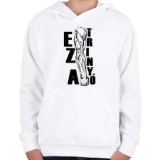 PRINTFASHION Ez a trinyó - Gyerek kapucnis pulóver - Fehér gyerek pulóver, kardigán
