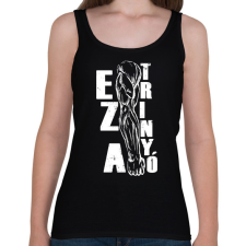 PRINTFASHION Ez a trinyó - Női atléta - Fekete női trikó