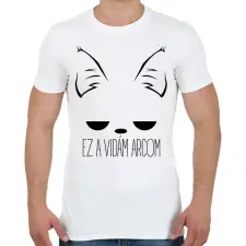PRINTFASHION Ez a vidám arcom 2 - Férfi póló - Fehér férfi pulóver, kardigán