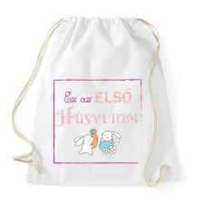 PRINTFASHION Ez az első húsvétom - lány - Sportzsák, Tornazsák - Fehér tornazsák