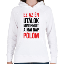 PRINTFASHION Ez az én pólóm - fekete - Női kapucnis pulóver - Fehér női pulóver, kardigán