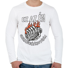 PRINTFASHION Ez az én szerencsejátékos pólóm - Férfi hosszú ujjú póló - Fehér