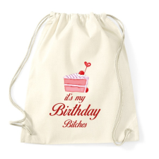PRINTFASHION Ez az én szülinapom... - Sportzsák, Tornazsák - Natúr tornazsák