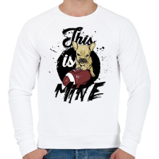 PRINTFASHION Ez az enyém! - Férfi pulóver - Fehér férfi pulóver, kardigán