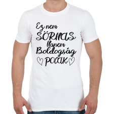 PRINTFASHION Ez boldogság pocak! - Férfi póló - Fehér férfi póló