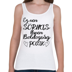 PRINTFASHION Ez boldogság pocak! - Női atléta - Fehér