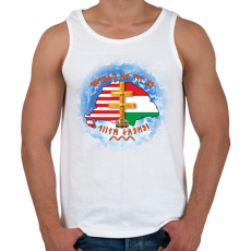 PRINTFASHION Ez itt az őshaza - Férfi atléta - Fehér