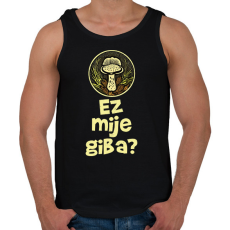 PRINTFASHION Ez milyen gomba? - Elírással - Férfi atléta - Fekete