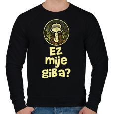 PRINTFASHION Ez milyen gomba? - Elírással - Férfi pulóver - Fekete