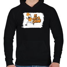 PRINTFASHION Ez nem bűncselekmény - Férfi kapucnis pulóver - Fekete