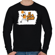 PRINTFASHION Ez nem bűncselekmény - Férfi pulóver - Fekete