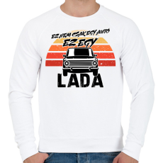 PRINTFASHION Ez nem csak egy autó ez egy LADA - Férfi pulóver - Fehér