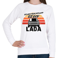 PRINTFASHION Ez nem csak egy autó ez egy LADA - Női pulóver - Fehér