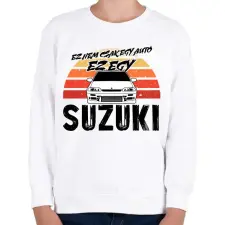 PRINTFASHION Ez nem csak egy autó ez egy SUZUKI - Gyerek pulóver - Fehér gyerek pulóver, kardigán