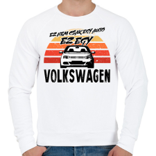 PRINTFASHION Ez nem csak egy autó ez egy VOLKSWAGEN - Férfi pulóver - Fehér férfi pulóver, kardigán