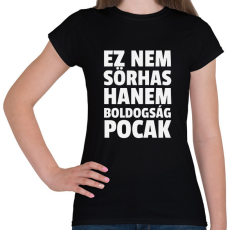 PRINTFASHION Ez nem sörhas - Női póló - Fekete