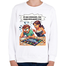 PRINTFASHION Ez nem veszekedés! - Gyerek pulóver - Fehér