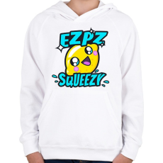 PRINTFASHION Ez Pz Lemon Squeezy - Gyerek kapucnis pulóver - Fehér