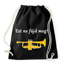 PRINTFASHION Ezt ne fújd meg - Sportzsák, Tornazsák - Fekete tornazsák