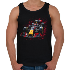 PRINTFASHION F1 autó - Férfi atléta - Fekete