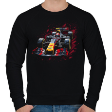 PRINTFASHION F1 autó - Férfi pulóver - Fekete