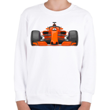 PRINTFASHION F1 autó - Gyerek pulóver - Fehér gyerek pulóver, kardigán