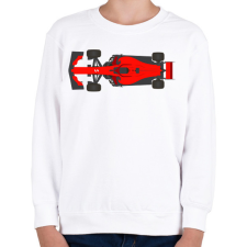 PRINTFASHION F1 Ferrari - Gyerek pulóver - Fehér gyerek pulóver, kardigán