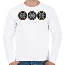 PRINTFASHION F1 gumik - Férfi pulóver - Fehér férfi pulóver, kardigán