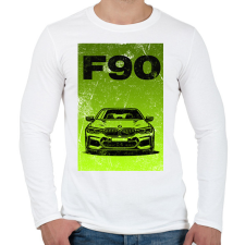 PRINTFASHION f90  - Férfi hosszú ujjú póló - Fehér férfi póló