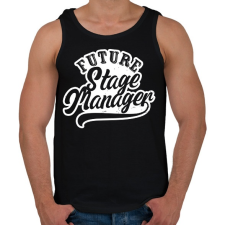 PRINTFASHION F Stage - Férfi atléta - Fekete atléta, trikó