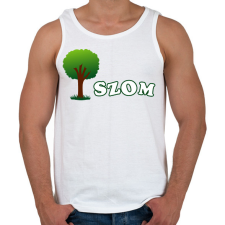 PRINTFASHION FA - Férfi atléta - Fehér atléta, trikó