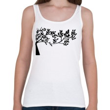 PRINTFASHION Fa - Női atléta - Fehér női trikó