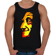 PRINTFASHION Face - Férfi atléta - Fekete atléta, trikó