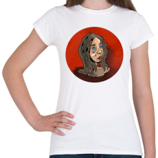 PRINTFASHION Face in Red - Női póló - Fehér