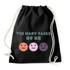 PRINTFASHION Faces of HR - Sportzsák, Tornazsák - Fekete tornazsák