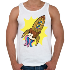 PRINTFASHION Fagyi rakéta - Férfi atléta - Fehér atléta, trikó