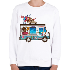 PRINTFASHION Fagyis autó - Gyerek pulóver - Fehér