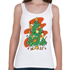 PRINTFASHION Fagyis karácsonyfa - Női atléta - Fehér