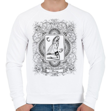 PRINTFASHION Fairy - Férfi pulóver - Fehér