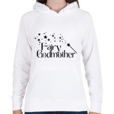 PRINTFASHION Fairy Godmother - Női kapucnis pulóver - Fehér női pulóver, kardigán