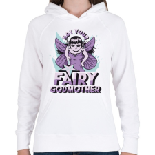 PRINTFASHION Fairy grandmother - Női kapucnis pulóver - Fehér női pulóver, kardigán