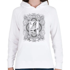 PRINTFASHION Fairy - Női kapucnis pulóver - Fehér női pulóver, kardigán