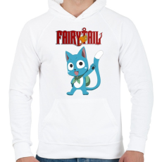 PRINTFASHION Fairy Tail - Férfi kapucnis pulóver - Fehér
