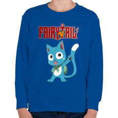PRINTFASHION Fairy Tail - Gyerek pulóver - Királykék