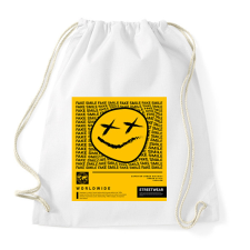 PRINTFASHION Fake Smile - Sportzsák, Tornazsák - Fehér tornazsák