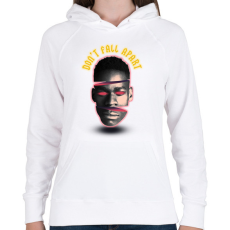 PRINTFASHION Fall apart - Női kapucnis pulóver - Fehér