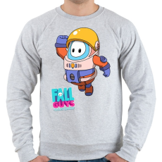 PRINTFASHION Fall Guys - Astronaut - Férfi pulóver - Sport szürke