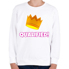 PRINTFASHION Fall Guys: Qualified - Gyerek pulóver - Fehér gyerek pulóver, kardigán